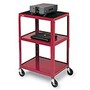 Bretford Manufacturing Adjustable Audio Visual Cart, Cardinal Finish, A2642-CD, 6086984, Furniture - Miscellaneous Bretford Manufacturing Adjustable Audio Visual Cart, Cardinal Finish, A2642-CD, 6086984, Furniture - Miscellaneous