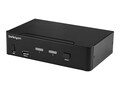 StarTech.com 2 Port DisplayPort KVM Switch 4K 60Hz UHD with USB 3.0 Hub & Audio - TAA, SV231DPU34K, 36251418, KVM Switches