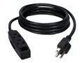 QVS Power Extension Cord 15ft 3-Outlet 3-Prong (2-pack), PC3PX-15-2PK, 31207717, Power Cords