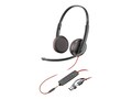 HP Poly Blackwire 3225 Stereo USB-C Headset w  3.5mm Plug & USB-C A Adapter, 8X229AA, 41760775, Headsets (w/ microphone)