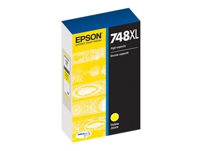 Epson Yellow 748XL High Capacity Ink Cartridge, T748XL420, 30718671, Ink Cartridges & Ink Refill Kits - OEM