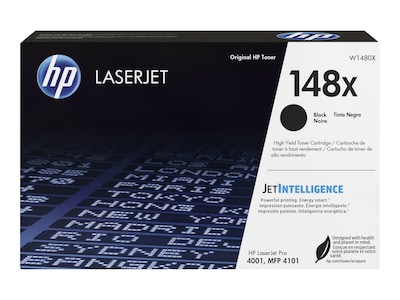 HP 148X (W1480X) High Yied Black Original LaserJet Toner Cartridge, W1480X, 41499596, Toner and Imaging Components - OEM