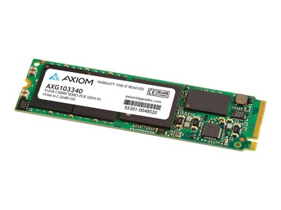 Axiom 512GB C5000n Series PCIe Gen4 x4 NVMe 3D NAND M.2 22x80 Internal Solid State Drive (TAA Compliant), AXG103340                     , 41931897, Solid State Drives - Internal