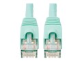 Tripp Lite Cat6a Snagless Patch Cable, 14ft, Aqua, N261-014-AQ, 7240710, Cables