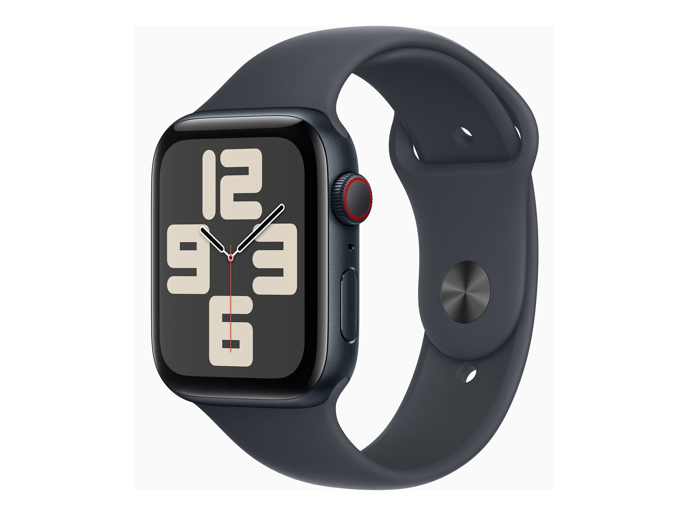 Apple Watch SE GPS + Cellular 44mm Midnight Aluminum Case with 