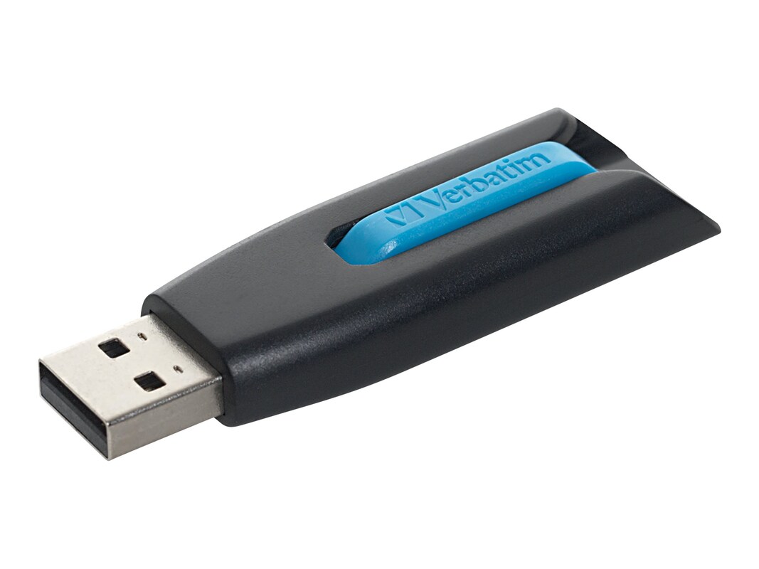 16GB Store n Go V3 USB Flash Drive, Black Blue (49176)