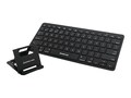 IOGEAR Slim Multi-Link BT Keyboard w  Stand, GKB632B, 30835631, Keyboards & Keypads