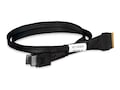 Icy Dock SlimSAS 8i SFF-8654 to 2x OCuLink 4i SFF-8611 Cable, 0.5m, MB206L-B, 41694134, Cables