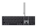 Satechi Slim W3 USB C Wired Keyboard, ST-UCSW3M, 41646715, Keyboards & Keypads