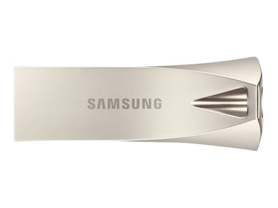 Samsung 256GB BAR Plus USB 3.1 Flash Drive, Champagne Silver , MUF-256BE3/AM, 35695308, Flash Drives