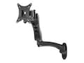 Peerless-AV Single Arm Fixed Wall Mount for Flat Panels 12-30, Black, LCW620A, 13437674, Stands & Mounts - Desktop Monitors