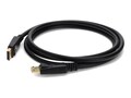 AddOn 4K DisplayPort 1.2 Male to Male Cable, Black, 1m, DISPLAYPORT1M, 41281312, Cables