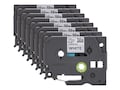 Brother 0.47 x 26.2' TZe-231 Black Print on White Laminated Label Tape for P-touch Label Maker (8 pack), TZE2318PKB, 41709840, Paper, Labels & Other Print Media