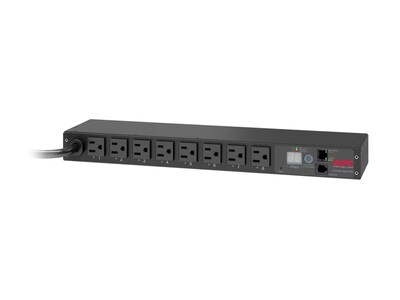 APC Switched Rack Power Distribution Unit 1U 5-15P Input 12ft Cord (8) 5-15R Outlets, AP7900B, 33525401, Power Distribution Units