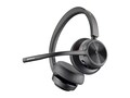 HP Poly Voyager 4320-M Microsoft Teams Certified USB-A Headset w  Charge Stand, 77Z00AA, 41713076, Headsets (w/ microphone)