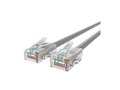 Belkin CAT5E RJ-45 M M UTP 24AWG 350MHz RJ-45 Bootless PVC Ethernet Patch Cable, Gray, 100ft, A3L791-100, 129208, Cables