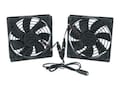 Middle Atlantic 80mm DC Fan Kit 50CFM (2-pack), T5-DCFANKIT-1, 37009631, Cooling Systems/Fans