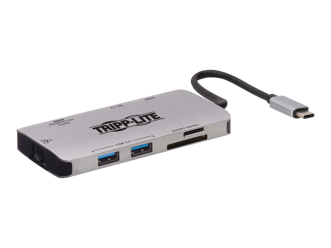 Tripp Lite USB-C Portable Docking Station, HDMI, SD MicroSD, (U442-DOCK5-GY)