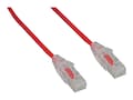 ENET CAT6 28AWG UTP Slim Snagless Molded Patch Cable with Clear Boots, Red, 6ft, C6-RD-SCB-6-ENC, 38398851, Cables ENET CAT6 28AWG UTP Slim Snagless Molded Patch Cable with Clear Boots, Red, 6ft, C6-RD-SCB-6-ENC, 38398851, Cables