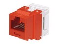 Panduit 1-PORT MOD JACK 110 8W8P UTP T568A B CAT6 NETKEY RED ROHS, NK688MRD, 41681694, Cable Accessories
