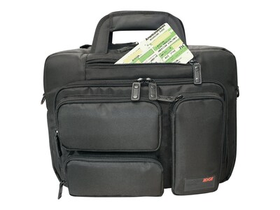 Mobile Edge Corporate Briefcase 16 PC, 17 Mac Black, MEBCC1, 14619912, Carrying Cases - Notebook