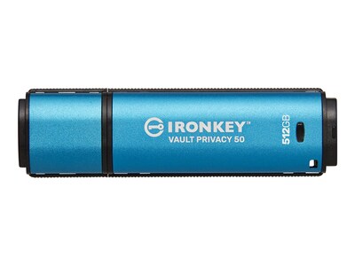 Kingston 512GB IronKey Vault Privacy 50 Hardware-encrypted Flash Drive, IKVP50/512GB, 41706542, Flash Drives