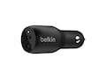 Belkin 36W Dual-Port USB-C Fast Charging Car Charger, Black, CCB002BTBK, 38407244, Batteries - Other