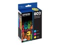 Epson Color T802 DURABrite Ultra Standard Capacity Ink Cartridges (3-pack), T802520, 34341372, Ink Cartridges & Ink Refill Kits - OEM