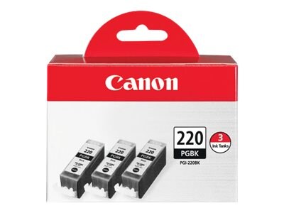 Canon Black PGI-220 Ink Cartridges for MP980 (3-pack), 2945B004, 8976294, Ink Cartridges & Ink Refill Kits - OEM Canon Black PGI-220 Ink Cartridges for MP980 (3-pack), 2945B004, 8976294, Ink Cartridges & Ink Refill Kits - OEM