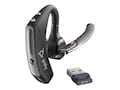 HP Poly Voyager 5200 UC USB-A Bluetooth Headset w  BT700 Adapter, 7K2F3AA, 41714843, Headsets (w/ microphone)