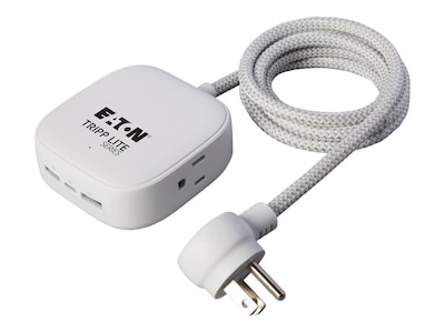 Tripp Lite Safe-IT 32W 2-Outlet Power Strip - 5-15R Outlets, 3 USB Ports, 6 ft. (1.8 m) Cord, Antimicrobial Pro, PS26PD32WCAM, 41565149, Power Strips Tripp Lite Safe-IT 32W 2-Outlet Power Strip - 5-15R Outlets, 3 USB Ports, 6 ft. (1.8 m) Cord, Antimicrobial Pro, PS26PD32WCAM, 41565149, Power Strips
