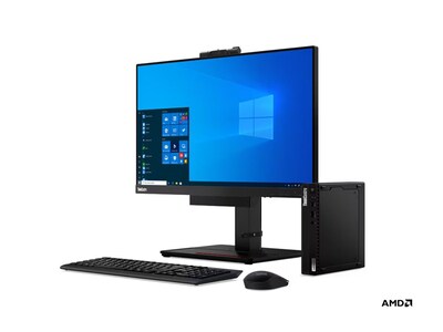 Lenovo ThinkCentre M75q Gen2 Tiny AMD QC Ryzen 3 Pro 5350GE 3.6GHz 8GB 256GB OPAL2 ac BT DP 65W W11P, 11JN008BUS, 41653158, Desktops