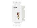 MuxLab Stereo Hi-Fi Wall Plate Balun, 500028-WP                     , 41967160, Video Converters, Extenders & Splitters