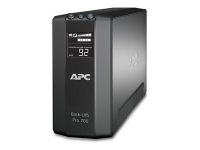 APC Power-Saving Back-UPS Pro 700VA 420W 120V 5-15P Input, (6) 5-15R Outlets (BR700G), BR700G, 10536301, Battery Backup/UPS