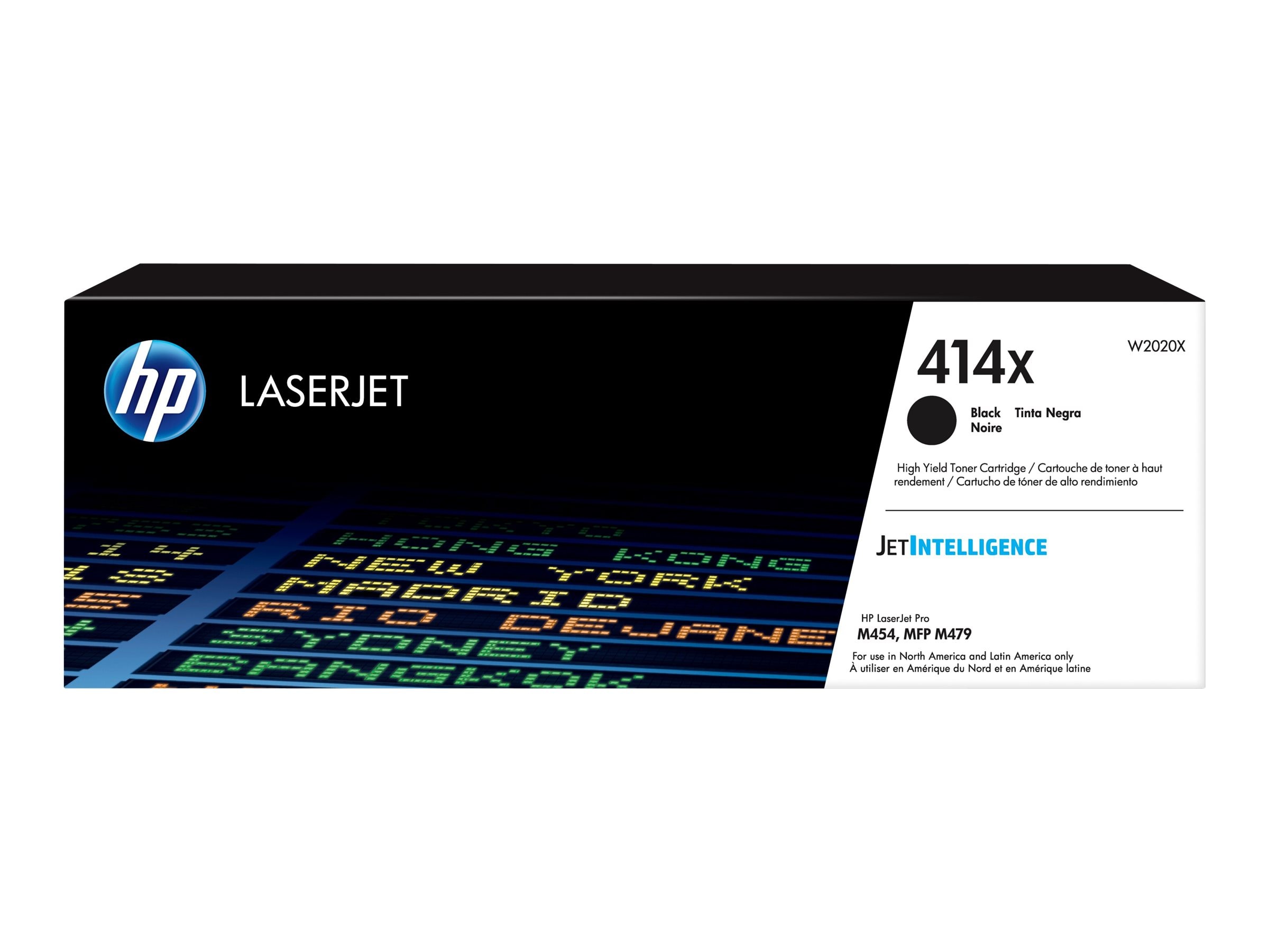 HP 414X (W2020X) High Yield Black Original LaserJet Toner (W2020X)