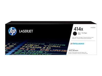 HP 414X (W2020X) High Yield Black Original LaserJet Toner Cartridge, W2020X, 37145182, Toner and Imaging Components - OEM