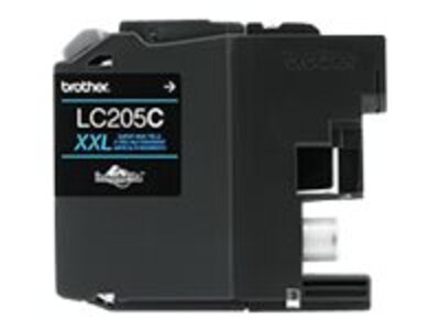 Brother Cyan LC205C Super High Yield Ink Cartridge, LC205C, 17539555, Ink Cartridges & Ink Refill Kits - OEM