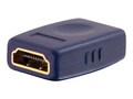 C2G Velocity HDMI Coupler, F-F, Blue, 40970, 8615253, Cable Accessories