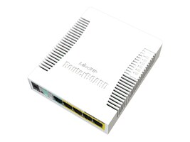 Mikrotik CSS106-1G-4P-1S Main Image from Right-angle