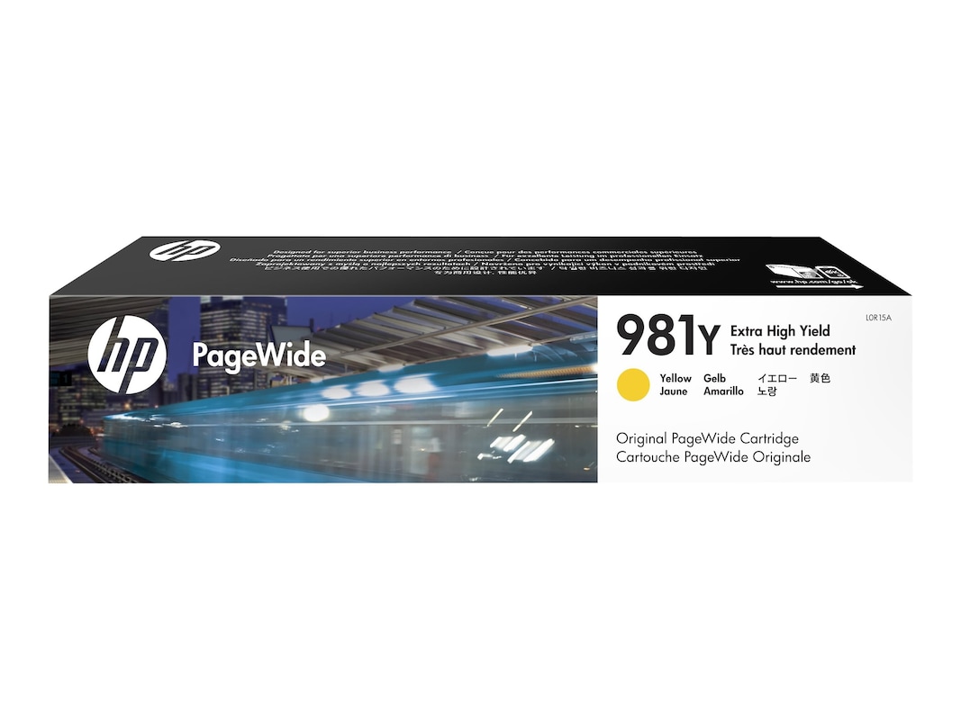 HP 981Y, (L0R15A) Extra High-Yield Yellow Original PageWide Cartridge HP 981Y, (L0R15A) Extra High-Yield Yellow Original PageWide Cartridge