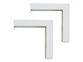 Elite L Bracket Screen Mount Set 12in, White 12, ZVMAXLB12-W, 9093151, Projector Screen Accessories