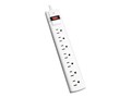 V7 7-Outlet Surge Protector, 1050 Joules, 12ft Cord, 125V, White, SA0712W-9N6, 33869773, Surge Suppressors