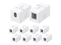 Cable Matters 1-Port Keystone Jack Surface Mount Box, White, 10-Pack, 180071X10 , 41938889, Premise Wiring Equipment Cable Matters 1-Port Keystone Jack Surface Mount Box, White, 10-Pack, 180071X10 , 41938889, Premise Wiring Equipment