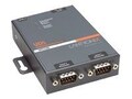 Lantronix 2-Port 10 100 RS232 422 485 Intl. PS External Device Server, UD2100002-01, 7290709, Remote Access Hardware