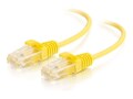 C2G CAT6 Snagless Unshielded (UTP) Slim Ethernet Network Patch Cable, Yellow, 15ft, C2G02245                      , 41916207, Cables