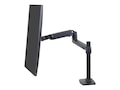 Ergotron LX Desk Monitor Arm Tall Pole w  with 2-Piece Clamp - Matte Black, 45-537-224, 41755532, Mounting Hardware - Network