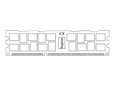 ENET 8GB PC3-12800 240-pin DDR3 SDRAM RDIMM, M393B1G70QH0-YK0, 31396474, Memory