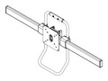 Capsa VESA Accessory Rail Mount w  27” Rail for ViewPoint VFlex, VPV-27H, 17463183, Computer Carts