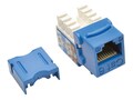 Tripp Lite Cat6 Cat5e 110-Style Punch Down Keystone Jack, Blue (25-pack), N238-025-BL, 21327117, Premise Wiring Equipment