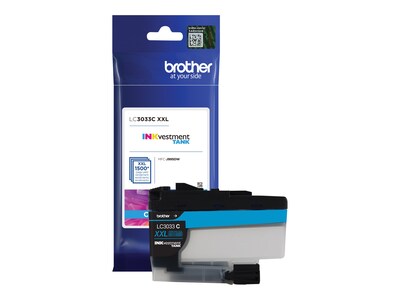 Brother Cyan LC3033C INKvestment Tank Super High Yield Ink Cartridge, LC3033C, 35855543, Ink Cartridges & Ink Refill Kits - OEM